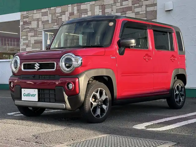 スズキ ハスラー HYBRID X 徳島県 2020(令2)年 2.8万km フェニックスレッドパール/ガンメタリック2トーンルーフ メーカーオプションナビ（９インチ）/全周囲カメラ/ETC/シートヒーター/ドライブレコーダー（前のみ）/純正フロアマット/横滑り防止装置/レーンキープアシスト/盗難防止装置/衝突軽減システム/デュアルカメラブレーキサポート/オートライト/LEDヘッドライト/アイドリングストップ/ステリングスイッチ/スペアキー