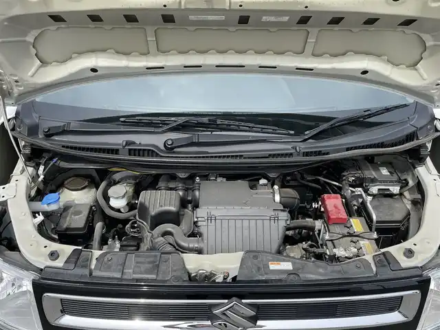スズキ ワゴンＲ HYBRID FX 群馬県 2021(令3)年 1.1万km ピュアホワイトP 安全性能/・デュアルセンサーブレーキサポート/・車線逸脱警報/・パーキングソナー/純正CDプレーヤー/　　CD/FM/AM/運転席シートヒーター/オートライト/横滑り防止/純正フロアマット/純正14ホイール/ドアバイザー/スマートキー2本