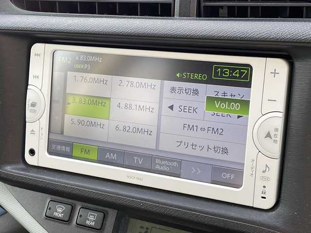 トヨタ アクア S 新潟県 2014(平26)年 3.1万km クールソーダメタリック 純正SDナビ(NSCP-W62)/CD/BT/ワンセグテレビ/バックカメラ/ETC/ステアリングスイッチ/リモコンキー /社外15インチAW冬タイヤ車載