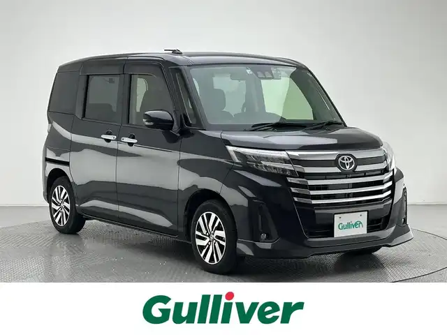トヨタ ルーミー カスタムG 兵庫県 2022(令4)年 2.5万km ブラックマイカメタリック 純正SDナビ/（CD/DVD/SD/Bluetooth/フルセグ）/アラウンドビューモニター/前後ドライブレコーダー/ACC/PCS/コーナーセンサー/アイドリングストップ/ビルトインETC2.0/両側パワースライドドア/LEDヘッドライト/LEDフォグランプ/純正14インチアルミホイール/純正マット/純正ドアバイザー/オプションスペアタイヤ/スペアキー×１