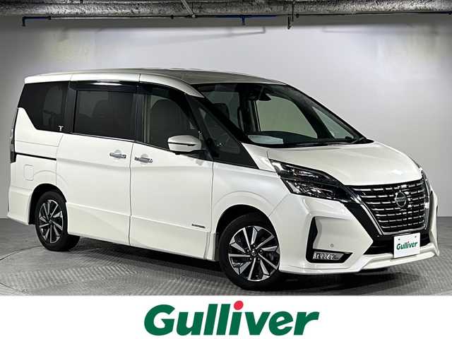 日産 セレナ ハイウェイスター V 沖縄県 2020(令2)年 5.3万km ブリリアントホワイトパール 県外仕入/禁煙車/8人乗り/純正10インチナビ(BT/フルセグ/ラジオ/CD/DVD)/アラウンドビューモニター/純正フリップダウンモニター/エマージェンシーブレーキ/コーナーセンサー/BSM(ブラインドスポットモニター)/オートハイビーム/クルーズコントロール/純正ドライブレコーダー(前後)/ビルドインETC/2・3列目シートバックテーブル/純正フロアマット/純正ドアバイザー/TVキャンセラー/スペアキー