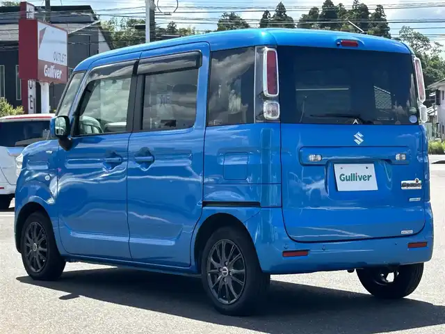 スズキ スペーシア HYBRID X 鹿児島県 2018(平30)年 4.8万km ブリスクブルーM スズキセーフティサポート/オーディオ/両側パワースライドドア/シートヒーター/チルトステアリング/サーキュレーター/シートリフター/ロールサンシェード/ラゲッジルームランプ/スマートキー/ETC