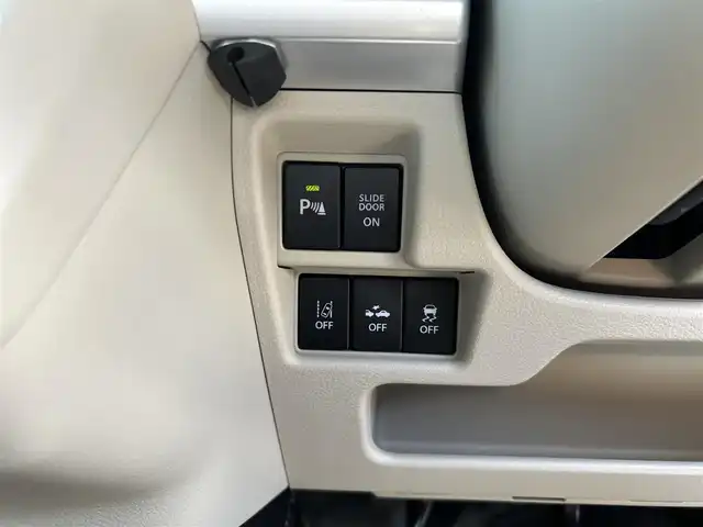 スズキ スペーシア HYBRID X 鹿児島県 2018(平30)年 4.8万km ブリスクブルーM スズキセーフティサポート/オーディオ/両側パワースライドドア/シートヒーター/チルトステアリング/サーキュレーター/シートリフター/ロールサンシェード/ラゲッジルームランプ/スマートキー/ETC