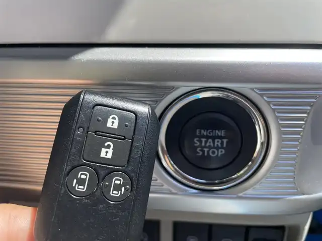 スズキ スペーシア HYBRID X 鹿児島県 2018(平30)年 4.8万km ブリスクブルーM スズキセーフティサポート/オーディオ/両側パワースライドドア/シートヒーター/チルトステアリング/サーキュレーター/シートリフター/ロールサンシェード/ラゲッジルームランプ/スマートキー/ETC