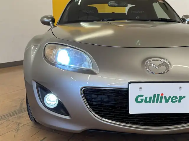 マツダ ロードスター S RHT 群馬県 2009(平21)年 3.9万km アルミニウムメタリック 純正SDナビ/　　BT/ワンセグ/SD/    CD/DVD/AM/FM/バックカメラ/RECAROバケットシート/LARGUS車高調/HKSマフラー/BLITZスロットルコントローラー/HIDヘッドライト/フォグランプ/社外17AW/ブルーミラー/本革巻ステアリング/スマートキー/前後ドライブレコーダー/ETC