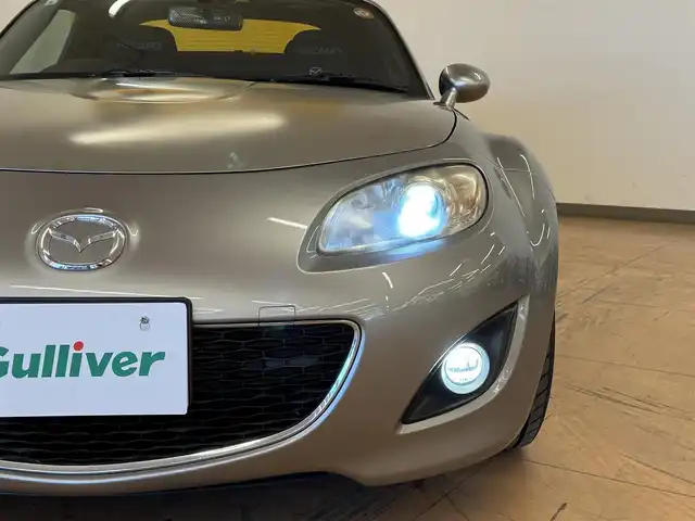 マツダ ロードスター S RHT 群馬県 2009(平21)年 3.9万km アルミニウムメタリック 純正SDナビ/　　BT/ワンセグ/SD/    CD/DVD/AM/FM/バックカメラ/RECAROバケットシート/LARGUS車高調/HKSマフラー/BLITZスロットルコントローラー/HIDヘッドライト/フォグランプ/社外17AW/ブルーミラー/本革巻ステアリング/スマートキー/前後ドライブレコーダー/ETC