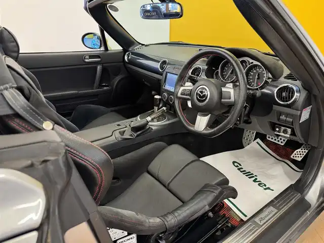 マツダ ロードスター S RHT 群馬県 2009(平21)年 3.9万km アルミニウムメタリック 純正SDナビ/　　BT/ワンセグ/SD/    CD/DVD/AM/FM/バックカメラ/RECAROバケットシート/LARGUS車高調/HKSマフラー/BLITZスロットルコントローラー/HIDヘッドライト/フォグランプ/社外17AW/ブルーミラー/本革巻ステアリング/スマートキー/前後ドライブレコーダー/ETC