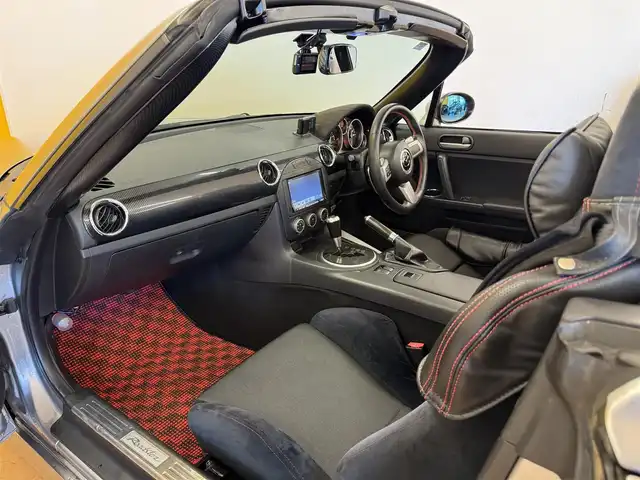 マツダ ロードスター S RHT 群馬県 2009(平21)年 3.9万km アルミニウムメタリック 純正SDナビ/　　BT/ワンセグ/SD/    CD/DVD/AM/FM/バックカメラ/RECAROバケットシート/LARGUS車高調/HKSマフラー/BLITZスロットルコントローラー/HIDヘッドライト/フォグランプ/社外17AW/ブルーミラー/本革巻ステアリング/スマートキー/前後ドライブレコーダー/ETC