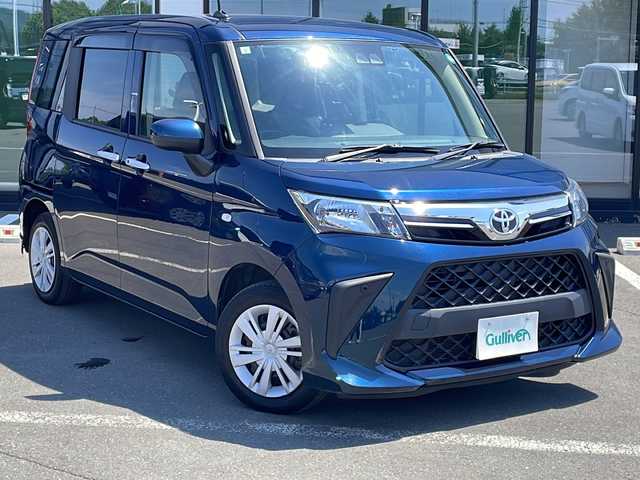トヨタ ルーミー X 道東・釧路十勝 2020(令2)年 4.7万km レーザーブルークリスタルシャイン ・４WD/・社外SDナビ/(AM FM CD SD フルセグ Bluetooth)/・前後ドライブレコーダー/・片側パワースライドドア/・プリクラッシュセーフティ/・横滑り防止装置/・クリアランスソナー/・フロントワイパーデアイサー/・ハロゲンライト/・ヘッドライトレベライザー/・オートライト/・純正フロアマット/・ドアバイザー/・スマートキー/・プッシュスタート/・ETC/・社外AW付冬タイヤ　積込