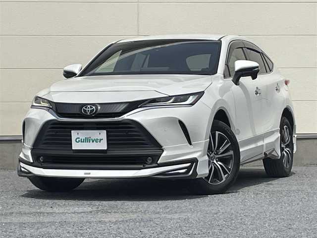 トヨタ ハリアー G レザーパッケージ 茨城県 2021(令3)年 3.2万km ホワイトパールクリスタルシャイン 純正8型ディスプレイオーディオ/モデリスタエアロ/バックカメラ/パワーシート/ベンチレーション/レザーシート/デジタルインナーミラー/ステアリングヒーター/シートメモリー/トヨタセーフティーセンス/プリクラッシュセーフティ/レーダークルーズコントロール/オートライト/オートマチックハイビーム/パワーバックドア