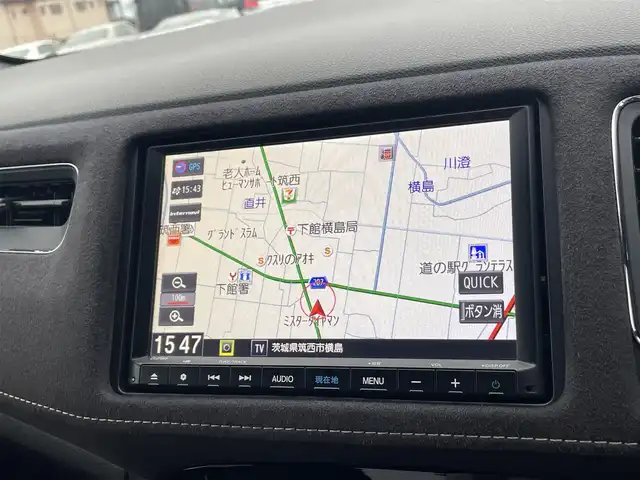 ホンダ ヴェゼル RS ホンダセンシング 茨城県 2019(令1)年 5.4万km クリスタルブラックパール 純正SDナビ(Bluetooth/CD/バックカメラ/フルセグTV)/アダプティブクルーズコントロール/ホンダセンシング/横滑り防止装置/衝突被害軽減システム/レーンキープアシスト/LEDオートライト/サイドエアバッグ/カーテンエアバッグ/ETC2.0/アイドリングストップ/スマートキー/ドライブレコーダー/冷房AAC/USB入力端子/純正フロアマット/18インチ純正アルミホイール