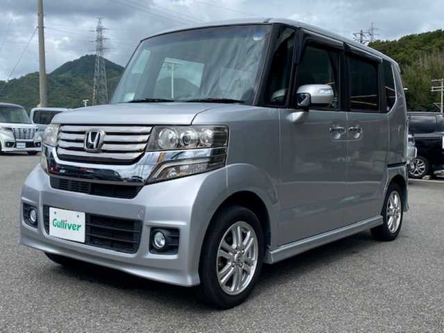 ホンダ Ｎ ＢＯＸ カスタム G Lパッケージ 兵庫県 2012(平24)年 5.7万km アラバスターシルバーメタリック 純正７型ナビ/・TV.BT.AM.FM/バックカメラ/片側パワースライドドア/オートライト/ＥＴＣ/純正フロアマット/ＨＩＤヘッドライト