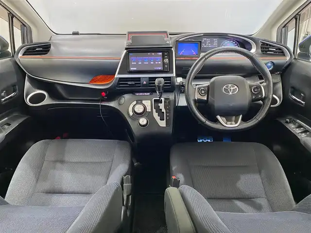 トヨタ シエンタ ハイブリッド G 岐阜県 2017(平29)年 5.1万km ブラックマイカ モデリスタエアロ　/両側パワースライドドア　/純正SDナビ（フルセグ・Bluetooth・CD・SD)　/TVキャンセラー　/ビルトインETC2.0　/純正ドライブレコーダー　/バック・フロントカメラ　/スペアキー/ドアバイザー/アルミペダル/取扱説明書/ナビ取扱説明書