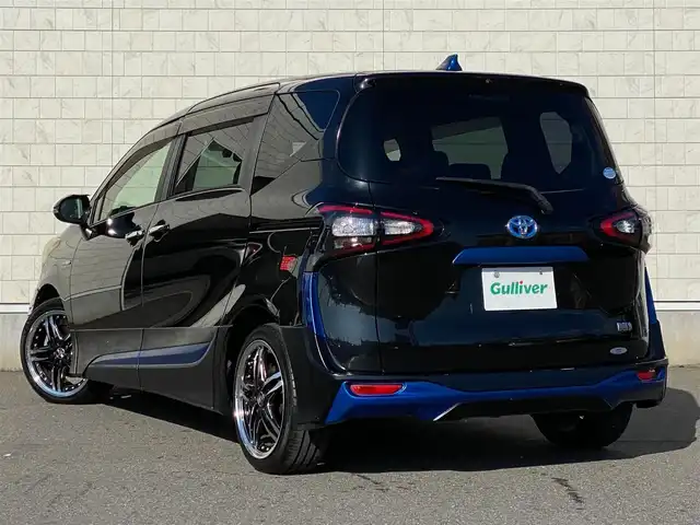 トヨタ シエンタ ハイブリッド G 岐阜県 2017(平29)年 5.1万km ブラックマイカ モデリスタエアロ　/両側パワースライドドア　/純正SDナビ（フルセグ・Bluetooth・CD・SD)　/TVキャンセラー　/ビルトインETC2.0　/純正ドライブレコーダー　/バック・フロントカメラ　/スペアキー/ドアバイザー/アルミペダル/取扱説明書/ナビ取扱説明書