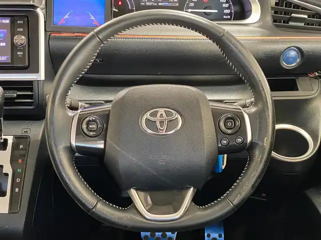 トヨタ シエンタ ハイブリッド G 岐阜県 2017(平29)年 5.1万km ブラックマイカ モデリスタエアロ　/両側パワースライドドア　/純正SDナビ（フルセグ・Bluetooth・CD・SD)　/TVキャンセラー　/ビルトインETC2.0　/純正ドライブレコーダー　/バック・フロントカメラ　/スペアキー/ドアバイザー/アルミペダル/取扱説明書/ナビ取扱説明書