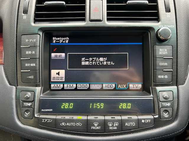 トヨタ クラウン ロイヤル ロイヤルサルーン 宮城県 2008(平20)年 11万km ブラック 純正ナビ/AM/FM/CD/DVD/MD/AUX/BT/フルセグTV/バックカメラ/前席パワーシート/ステアリングスイッチ/純正アルミ夏タイヤ17インチ/クルーズコントロール/コーナーセンサー/MTモード搭載/横滑り防止装置/純正フロアマット/ウィンカードアミラー/電動格納ミラー/ETC/プッシュスタート/保証書・記録簿・取扱説明書