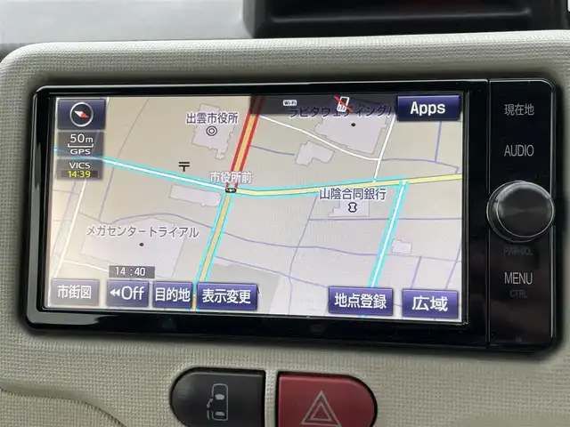 トヨタ ポルテ G 島根県 2017(平29)年 5.5万km クリームベージュ 純正ＳＤナビ　/フルセグTV　/ＤＶＤ再生　/Ｂｌｕｅｔｏｏｔｈ接続　/ＥＴＣ　/バックカメラ　/片側パワースライドドア　/レーンキープアシスト/衝突軽減ブレーキ　/運転席シートヒーター　/オートライト／ハイビーム　/純正フロアマット　/スペアキー１本