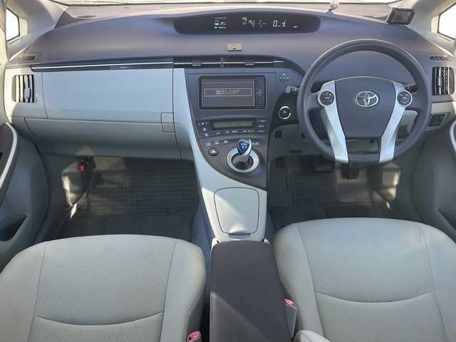トヨタ プリウス S 長野県 2011(平23)年 6.7万km ホワイトパールクリスタルシャイン 純正メモリナビTV/Bluetooth/CD/DVD/バックカメラ/ETC/ユピテルミラー型ドライブレコーダー/GPSレーダー/純正15インチアルミ/プッシュスタート/ワンオーナー/保証書/取説/スペアキー