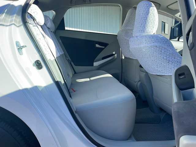 トヨタ プリウス S 長野県 2011(平23)年 6.7万km ホワイトパールクリスタルシャイン 純正メモリナビTV/Bluetooth/CD/DVD/バックカメラ/ETC/ユピテルミラー型ドライブレコーダー/GPSレーダー/純正15インチアルミ/プッシュスタート/ワンオーナー/保証書/取説/スペアキー