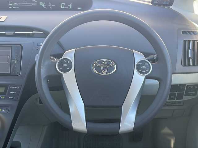 トヨタ プリウス S 長野県 2011(平23)年 6.7万km ホワイトパールクリスタルシャイン 純正メモリナビTV/Bluetooth/CD/DVD/バックカメラ/ETC/ユピテルミラー型ドライブレコーダー/GPSレーダー/純正15インチアルミ/プッシュスタート/ワンオーナー/保証書/取説/スペアキー