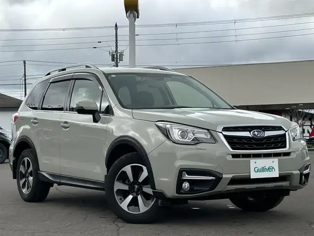 スバル フォレスター Xブレイク 道東・釧路十勝 2017(平29)年 8.4万km デザートカーキ 4WD/Eye Sight Ver.3/・プリクラッシュブレーキ/・全車速追従機能付クルーズコントロール/・アクティブレーンキープ/・AT誤発進抑制制御/・AT誤後進抑制制御/・車線逸脱警報/・ふらつき警報/・先行車発進お知らせ/・低速クルーズコントロール/純正ディーラーOPナビ/ (CD/DVD/BT)/フルセグTV/バックカメラ/ビルトインETC/革巻きステアリング/パドルシフト/MTモード付AT/ハーフレザーシート/パワーシート/ (運転席/助手席)/シートヒーター/ (運転席/助手席/後部座席)/プッシュスタート/スマートキー/純正17インチAW/ルーフレール/オートライト/純正LEDヘッドライト/フォグランプ/ (フロント/リア)/ウィンカーミラー/電動格納ミラー/純正ドアバイザー/純正フロアマット/アイドリングストップ/横滑り防止装置/取扱説明書/保証書