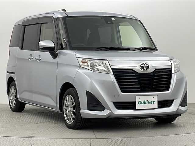 トヨタ ルーミー G S 新潟県 2018(平30)年 2.7万km ブライトシルバーM 4WD/純正ナビ/　　ワンセグ/CD/SD/AUX/BT/バックカメラ/両側パワースライド/クルーズコントロール/オートライト/純正アルミホイール付きスタッドレスタイヤ車載/コーナーセンサー/アイドリングストップ/ステアリングスイッチ/スマートキー/ETC