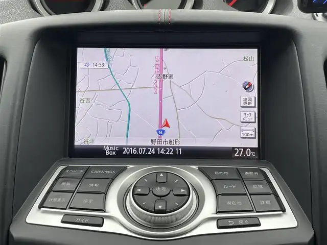 日産 フェアレディ Ｚ バージョンNISMO 千葉県 2012(平24)年 8.6万km ブリリアントホワイトパール TEIN車高調/FUJITUBO2本出しマフラー/ニスモ専用ハーフレザーシート/ニスモ専用19インチアルミホイール/インテリジェントキー/純正HDDナビ/・CD/DVD/MSV/Bluetooth/フルセグ/バックカメラ/社外カーボン調ステアリング/純正キセノンヘッドライト/パドルシフト/リアスポイラー/ビルトインETC/サイド＆カーテンエアバッグ/新車時保証書＆取扱説明書