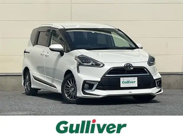 トヨタ シエンタ G クエロ 茨城県 2018(平30)年 3.2万km ホワイトパールクリスタルシャイン 革巻きステアリング/トヨタセーフティセンス/純正ナビ/バックカメラ/モデリスタ製エアロ/両側パワースライドドア/純正LEDヘッドライト/フォグランプ/純正ドライブレコーダー/純正ビルドインETC/ハーフレザーシート/プッシュスタート