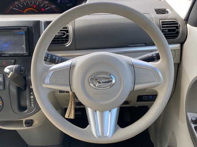 ダイハツ タント X スマートセレクション SA 山口県 2014(平26)年 4.3万km ブライトシルバーメタリック 社外オーディオ/・ラジオ/DVD/AUX/AV/衝突防止システム/横滑り防止/エコモード/片側自動スライドドア/ヘッドライドレベライザー/ETC/バックモニター