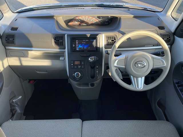 ダイハツ タント X スマートセレクション SA 山口県 2014(平26)年 4.3万km ブライトシルバーメタリック 社外オーディオ/・ラジオ/DVD/AUX/AV/衝突防止システム/横滑り防止/エコモード/片側自動スライドドア/ヘッドライドレベライザー/ETC/バックモニター