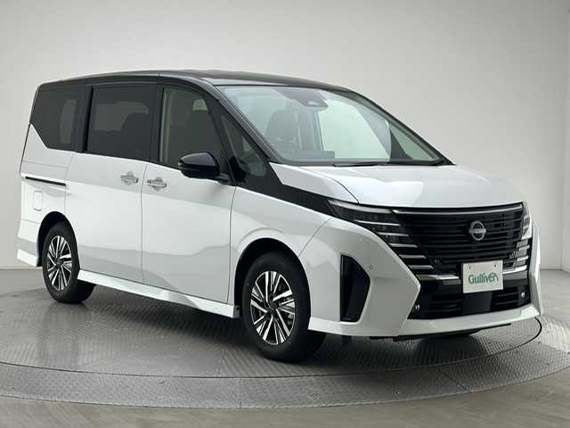 日産 セレナ e－パワー ハイウェイスター V 兵庫県 2025(令7)年 0.1千km パールⅡ 登録済み未使用/純正メモリナビ(Bluetooth/フルセグ/USB/HDMI)/全方位カメラ/両側パワースライドドア/プロパイロット/エマージェンシーブレーキ/ブラインドスポットモニター/ワイヤレス充電/インテリジェントルームミラー/純正前後ドライブレコーダー/ビルトインETC/純正16インチアルミホイール/オートライト/オートマチックハイビーム/LEDヘッドライト/LEDフォグライト/コーナーセンサー/スペアキー