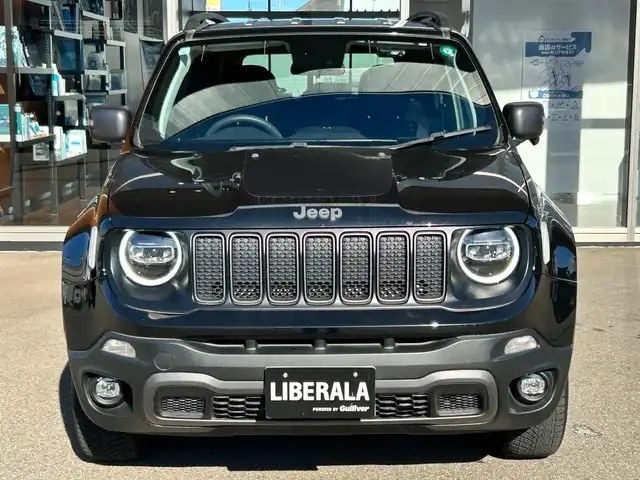 クライスラー・ジープ ジープ レネゲード 富山県 2021(令3)年 1.9万km 黒 純正メモリナビ/Bluetooth接続/フルセグTV/AM/FMラジオ/ドラレコ/バックカメラ/４WD/ETC2.0/車線逸脱防止/アイドリングストップ/ダウンヒルアシスト/横滑り防止