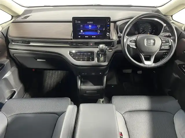 ホンダ オデッセイ ハイブリッド e:HEVアブソルート EX 大阪府 2021(令3)年 3.6万km プレミアムスパークルブラックパール 純正ナビＴＶ　全方位カメラ　ハーフレザー　パワーシート／ヒーター　ＥＴＣ　ドラレコ　両側パワスラ　レーダークルコン　レーンアシスト　クリアランスソナー　ＬＥＤヘッドライト　電動リアゲート　ＢＳＭ