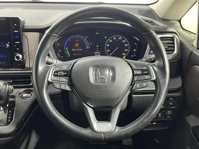 ホンダ オデッセイ ハイブリッド e:HEVアブソルート EX 大阪府 2021(令3)年 3.6万km プレミアムスパークルブラックパール 純正ナビＴＶ　全方位カメラ　ハーフレザー　パワーシート／ヒーター　ＥＴＣ　ドラレコ　両側パワスラ　レーダークルコン　レーンアシスト　クリアランスソナー　ＬＥＤヘッドライト　電動リアゲート　ＢＳＭ