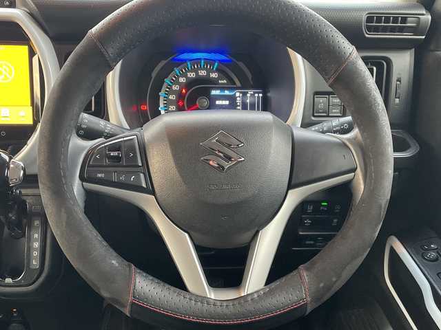 スズキ ハスラー HYBRID X 岡山県 2020(令2)年 6.5万km フェニックスレッドパール/ガンメタリック2トーンルーフ 純正9インチナビ/フルセグTV、CD、DVD、Bluetooth/AM、FM/全方位カメラ/前席シートヒーター/USBポート/ETC/前方ドライブレコーダー/純正アルミホイール夏タイヤ付き車載/デュアルカメラブレーキサポート/誤発進抑制機能/後退時ブレーキサポート/後方誤発進抑制機能/リアパーキングセンサー/車線逸脱警報機能/車線逸脱抑制機能/ふらつき警報機能