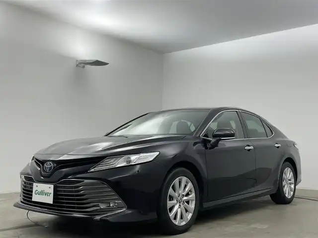 トヨタ カムリ G 岡山県 2021(令3)年 3.6万km アティチュードブラックマイカ 純正ナビ/（Bluetooth/フルセグTV/USB接続）/衝突軽減ブレーキ/レーダークルーズコントロール/ビルトインＥＴＣ/ＬＥＤヘッドライト/オートホールド/バックカメラ　/ブラインドスポットモニター/パワーシート/コーナーセンサー/ステアリングスイッチ/スマートキー×2