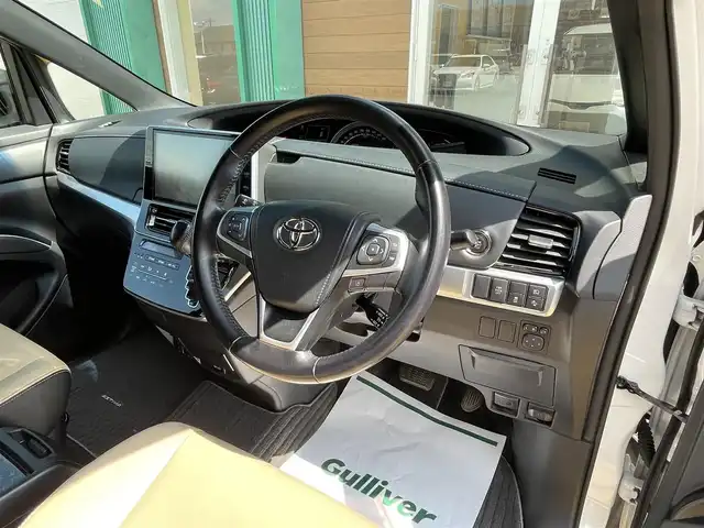 トヨタ エスティマ アエラス スマート 宮崎県 2016(平28)年 5.8万km ホワイトパールクリスタルシャイン 純正10インチナビ（フルセグTV/Bluetooth/CD・DVD）/ETC/バックカメラ/USB・HDMI端子/フリップダウンモニター/両側電動スライドドア/100V電源/3列シート/合皮シート（シートヒーター）/クルーズコントロール/横滑り防止/衝突被害軽減システム/LEDヘッドライト/オートライト/オートーハイビーム/純正18インチアルミホイール/純正フロアマット/モデリスタエアロ（前・横・後下）