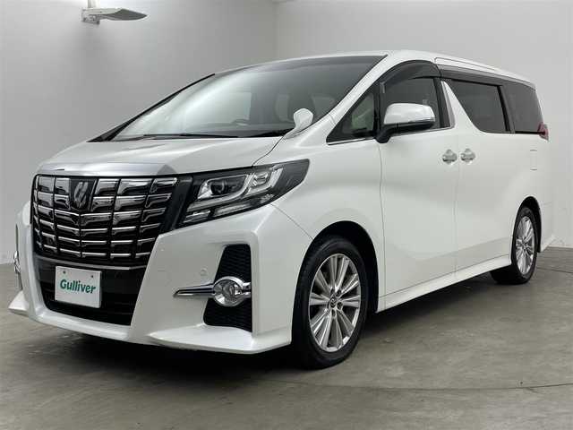 トヨタ アルファード S 兵庫県 2017(平29)年 9.3万km ホワイトパールクリスタルシャイン ・ALPINEビッグX9インチナビ/・CD/DVD/BT/HDMI/フルセグTV/・ALPINE１０．１インチフリップダウンモニター/・アダプティブクルーズコントロール/・プリクラッシュセーフティ/・電動パーキングブレーキ/・オートホールド/・バックカメラ/・後方コーナーセンサー/・片側パワースライドドア/・LEDオートライト/・フォグランプ/・ステアリングリモコン/・純正１８インチアルミホイール/・ETC/・スマートキー/・スペアキー/・プッシュスタート