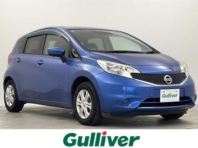 日産 ノート X DIG－S 大阪府 2015(平27)年 4.5万km シャイニングブルー 純正SDナビ/【ワンセグTV/Bluetooth/CD/DVD/FM/AM】/アラウンドビューモニター/衝突軽減システム/車線逸脱防止機能/前後コーナーセンサー/ハロゲンヘッドライト/オートライト/ETC/スマートキー/スペアキー/プッシュスタート/AAC