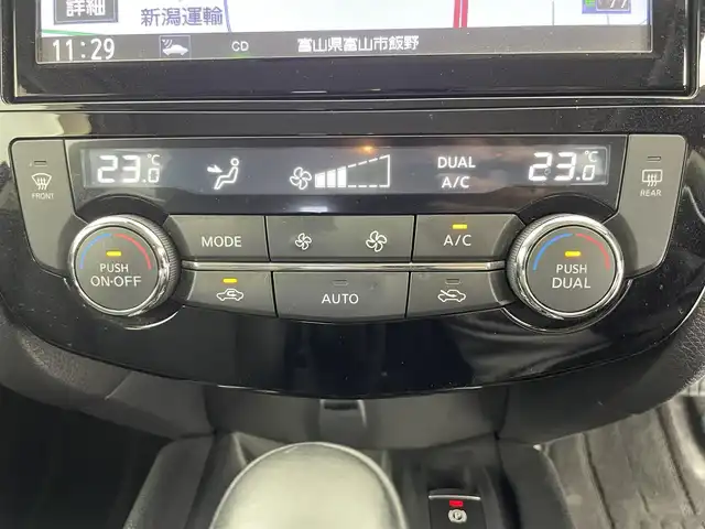 日産 エクストレイル 20Xi 富山県 2019(平31)年 6.4万km ダイヤモンドブラック 4WD/純正ナビ（AM/FM/CD/DVD/AUX/USB/SD/BT）/フルセグTV/アラウンドビューモニター/プロパイロット/アダプティブクルーズコントロール/車線逸脱防止支援システム/後退時車両検知警報/オートマチックハイビーム/ダウンヒルアシスト/横滑り防止装置/LEDヘッドライト/コーナーセンサー前後/カプロンシート/デジタルインナーミラー/ドライブレコーダー前方/ETC/オートブレーキホールド/電動パーキングブレーキ/純正18インチAW/スマートキー/プッシュスタート/取扱説明書/保証書/社外フロアマット/アイドリングストップ