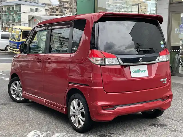 スズキ ソリオ バンディット DJE 愛知県 2014(平26)年 7.2万km フェニックスレッドパール Panasonic純正ナビ　CN-R301Z/(AM/FM/Bluetooth/CD/DVD/ワンセグ)/両側パワースライドドア/バックカメラ/ETC/レーダーブレーキサポートII/（衝突軽減システム）/純正フロアマット/純正15インチアルミホイール/クルーズコントロール/ドライブレコーダー/横滑り防止装置/プッシュスタート/スマートキー/スペアキー/保証書/記録簿/取り扱い説明書