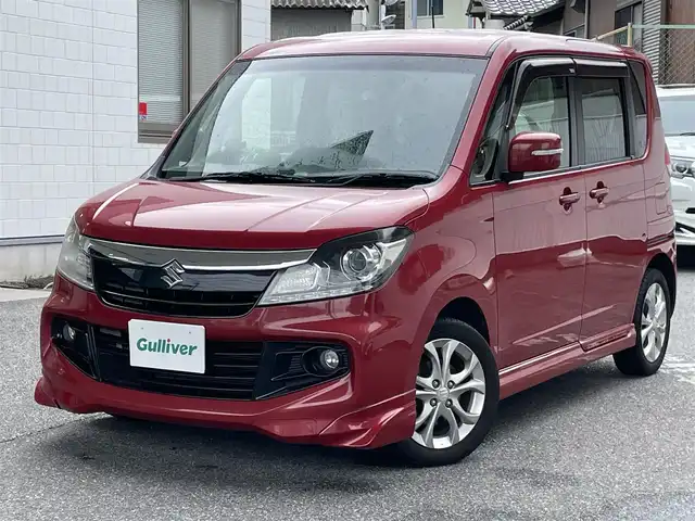 スズキ ソリオ バンディット DJE 愛知県 2014(平26)年 7.2万km フェニックスレッドパール Panasonic純正ナビ　CN-R301Z/(AM/FM/Bluetooth/CD/DVD/ワンセグ)/両側パワースライドドア/バックカメラ/ETC/レーダーブレーキサポートII/（衝突軽減システム）/純正フロアマット/純正15インチアルミホイール/クルーズコントロール/ドライブレコーダー/横滑り防止装置/プッシュスタート/スマートキー/スペアキー/保証書/記録簿/取り扱い説明書