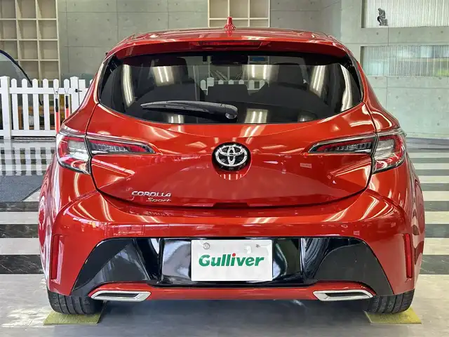 トヨタ カローラ スポーツ G Z 千葉県 2018(平30)年 5万km スカーレットメタリック システム登録時４９５１２km/純正ナビゲーション　NSZT-W66T/・フルセグTV(キャンセラー付)/・Bluetoothオーディオ/バックガイドモニター/ビルトインETC2.0/純正ドライブレコーダー　DRD-H66/レーダークルーズコントロール/レーンディパーチャーアラート/ブラインドスポットモニター/プリクラッシュセーフティ/オートハイビーム/革巻ステアリング/パドルシフト/電動パーキングブレーキ/オートブレーキホールド/純正フロアマット/スマートキー２個/取扱説明書/保証書/R1、３、５、６年１０月/全ディーラー記録簿有り