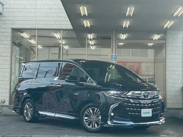 トヨタ アルファード Z 愛知県 2023(令5)年 1.2万km ブラック /当店買取/法人1オーナー/禁煙//ナビ機能付14インチディスプレイオーディオ///フルセグTV/Bluetooth/Miracast//typeC/HDMI/AppleCarplay//純正13.2型有機EL後席ディスプレイ//360度カメラ/ヘッドアップディスプレイ//黒革シート/パワーシート/シートヒーター/エアーシート//モデリスタエアロ/モデリスタマフラー//モデリスタシグネチャーイルミブレード//3眼LEDヘッド/Aライト/AHB/LEDフォグ//シーケンシャルウィンカー//左右独立ムーンルーフ//トヨタチームメイト///アドバンスドドライブ/レーダークルーズコントロール//PCS/LDA/PDA/RSA/レーンチェンジアシスト/BSM//リヤフロントクロストラフィックアラート/Pソナー//PKSB/リヤカメラディテクション/安心降車アシスト//ビルトインETC/100V100Wコンセント//パワーゲート/両側Pスライドドア//ユニバーサルステップ/デジタルインナーミラー//パンク修理キット/3列目ヘッドレスト車載//保証書/取説/スペアキー/スマートキー