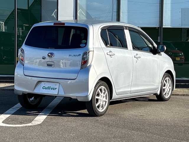 スバル プレオ プラス G スマートアシスト 岐阜県 2014(平26)年 9.1万km ブライトシルバーメタリック 登録時走行距離90221km/社外ナビ（clarion NX515）/Blue tooth・CD・DVD・USB/ワンセグテレビ/バックカメラ/ETC/踏み間違い衝突防止アシスト/横滑り防止装置/盗難防止装置/ハロゲンヘッドライト/純正１４アルミホイール/布系シート/フルフラットシート/純正フロアマット/プッシュスタート/スマートキー/スペアキー1本（板キー）/アイドリングストップ/電動格納ミラー/オートエアコン/保証書/記録簿/取扱説明書/禁煙車