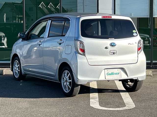 スバル プレオ プラス G スマートアシスト 岐阜県 2014(平26)年 9.1万km ブライトシルバーメタリック 登録時走行距離90221km/社外ナビ（clarion NX515）/Blue tooth・CD・DVD・USB/ワンセグテレビ/バックカメラ/ETC/踏み間違い衝突防止アシスト/横滑り防止装置/盗難防止装置/ハロゲンヘッドライト/純正１４アルミホイール/布系シート/フルフラットシート/純正フロアマット/プッシュスタート/スマートキー/スペアキー1本（板キー）/アイドリングストップ/電動格納ミラー/オートエアコン/保証書/記録簿/取扱説明書/禁煙車