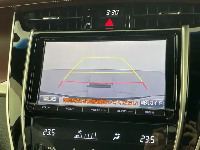 トヨタ ハリアー エレガンス 愛知県 2016(平28)年 5.8万km スパークリングブラックパールクリスタルシャイン 禁煙車/ワンオーナー/純正9インチナビ/（CD/DVD/Bluetooth/フルセグTV/SD)/バックカメラ/衝突軽減ブレーキ/クリアランスソナー/レーダークルーズコントロール/ドライブレコーダー/ETC/パワーシート/メモリシート/アイドリングストップ/17インチアルミホイール/スマートキー/スペアキー1本/プッシュスタート/純正フロアマット/横滑り防止装置/電動格納ミラー/LEDヘッドライト/フロントフォグランプ/オートライト