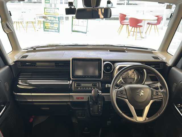 スズキ スペーシア カスタム HYBRID XS ターボ 岐阜県 2018(平30)年 5.6万km ブルーイッシュブラックパール3 全方位カメラ/SDナビ/フルセグテレビ/Bluetooth/USB/iPod/CD/DVD/D席シートヒーター/助手席シートアンダーボックス/ハーフレザーシート/ヘッドアップディスプレイ/クルーズコントロール/パドルシフト/ETC/前ドライブレコーダー/後コーナーセンサー/オートマチックハイビーム/オートライト/両側パワースライドドア/スペアキー(スマートキー)/純正フロアマット/純正アルミホイール/オートリトラ/パーキングアシスト/アイドリングストップ/アンチブレーキシステム/横滑り防止装置/レーンキープアシスト