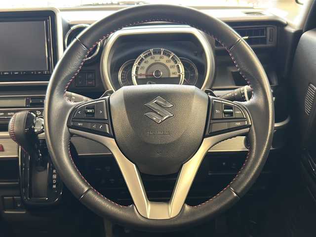 スズキ スペーシア カスタム HYBRID XS ターボ 岐阜県 2018(平30)年 5.6万km ブルーイッシュブラックパール3 全方位カメラ/SDナビ/フルセグテレビ/Bluetooth/USB/iPod/CD/DVD/D席シートヒーター/助手席シートアンダーボックス/ハーフレザーシート/ヘッドアップディスプレイ/クルーズコントロール/パドルシフト/ETC/前ドライブレコーダー/後コーナーセンサー/オートマチックハイビーム/オートライト/両側パワースライドドア/スペアキー(スマートキー)/純正フロアマット/純正アルミホイール/オートリトラ/パーキングアシスト/アイドリングストップ/アンチブレーキシステム/横滑り防止装置/レーンキープアシスト