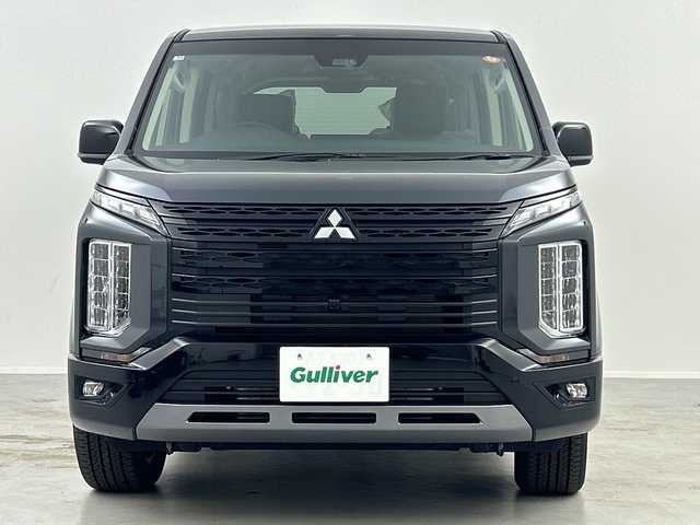 三菱 デリカＤ：５ シャモニー 福島県 2025(令7)年 0.1千km グラファイトグレーメタリック/ブラックマイカ /登録済未使用車//リアモニター取付パッケージ(25300円)//D:5専用ALPINE11型ナビゲーション(322300円)/CD・DVD・BT・USB・MSV・HDMI・フルセグTV・スマホ連動//全方位カメラ　//両側パワースライドドア//レーダークルーズコントロール//シートヒーター//パワーシート//ステアリングヒーター//パドルシフト//パワーバックドア//ＬＥＤライト//ステアリングリモコン//オートハイビーム//レーンキープアシスト//取扱説明書//保証書